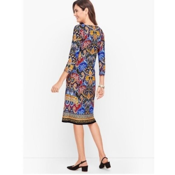 Talbots Shift Multicolor Paisley Dress - Picture 8 of 8